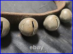 Authentic 20 Antique Horse Santa Sleigh Bells Great Patina Christmas PLEASE READ