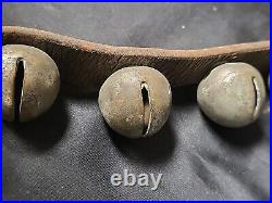 Authentic 20 Antique Horse Santa Sleigh Bells Great Patina Christmas PLEASE READ