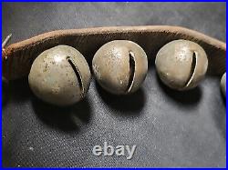 Authentic 20 Antique Horse Santa Sleigh Bells Great Patina Christmas PLEASE READ