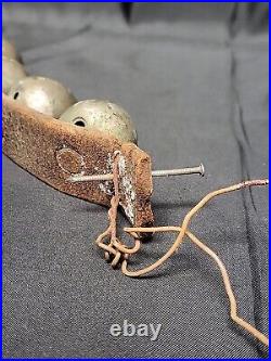 Authentic 20 Antique Horse Santa Sleigh Bells Great Patina Christmas PLEASE READ