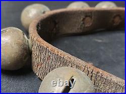 Authentic 20 Antique Horse Santa Sleigh Bells Great Patina Christmas PLEASE READ