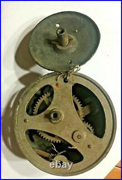 Authentic Antique Eastlake Style Brass Turn Door Bell working and complete