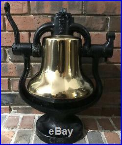 Authentic Antique Steam Locomotive Brass Bell Great Condition