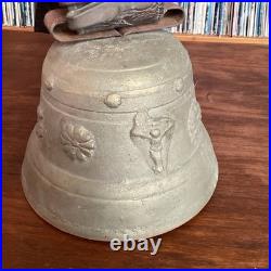 Authentic Antique Swiss Bronze Glocken Cowbell. 6.5 X 5. Religious Symbols