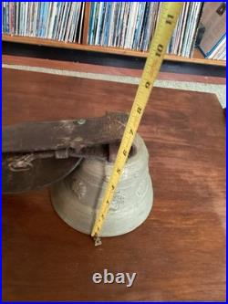 Authentic Antique Swiss Bronze Glocken Cowbell. 6.5 X 5. Religious Symbols