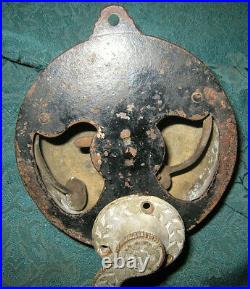 Authentic Antique Victorian Mechanical Door Bell Taylors Patent 1860 withHandle