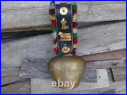 Authentic Swiss Cow Bell Treichel Made in Switzerland Vintage Large