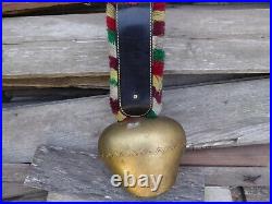 Authentic Swiss Cow Bell Treichel Made in Switzerland Vintage Large