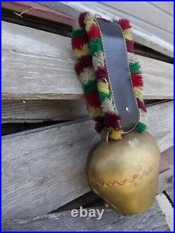 Authentic Swiss Cow Bell Treichel Made in Switzerland Vintage Large