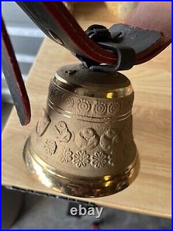 BRASS Swiss Cow Bell, Alb Gusset Uetendorf, Rare Marked A