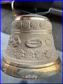 BRASS Swiss Cow Bell, Alb Gusset Uetendorf, Rare Marked A