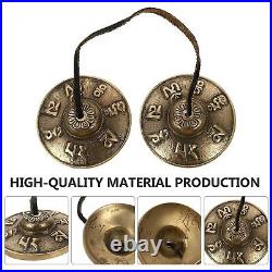 BRASS Tibetan Buddhist Tingsha Bells Cymbals Healing Meditation