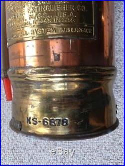 Badger Antique Copper/Brass Bell System Water Filled Fire Extinguisher KS-6878
