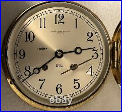Baker Lyman & CO Houston Chelsea Ships Bell Clock Barometer Key Vintage Working