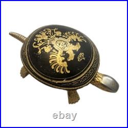 Beautiful Hotel Desk Bell Vintage BOJ Double End Ring Turtle Spain 1970's