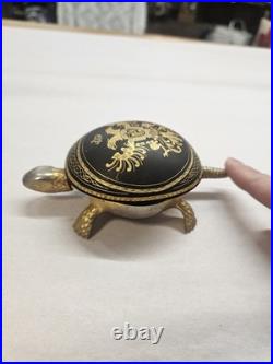 Beautiful Hotel Desk Bell Vintage BOJ Double End Ring Turtle Spain 1970's