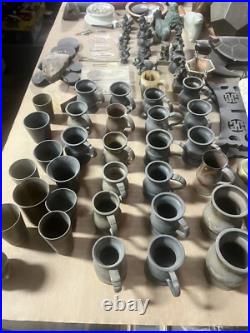 Beautiful Huge Vintage Solid Brass Indian Asian Claw Bell Clapper Hand Hammered