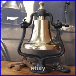 Beautiful Large Engravable Polished Brass Railroad Bell! BIG 30 LBS