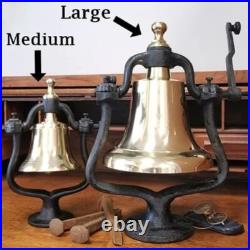 Beautiful Large Engravable Polished Brass Railroad Bell! BIG 30 LBS
