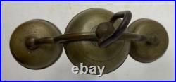 Beautiful Rare Antique Brass Horse Harness Carriage Parade Bells