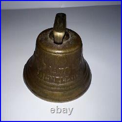 Beautiful Swiss Vintage Two 1878 Saignelegier Chiantel Fondeur Brass Bell