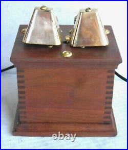 Beautiful Western Electric Dial Candlestick Brass Cow Bells Antique Telephone