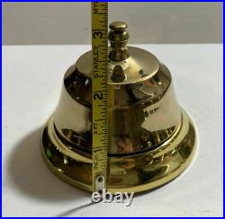 Bell Brass Office Table Desk Vintage Antique Hotel Solid Nautical Décor Gift