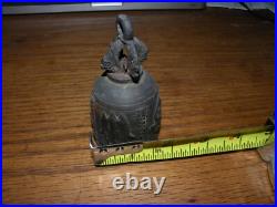 Bell Ganesha Antique Hanging Collectible Outdoor Church Temple Feng Shui Old
