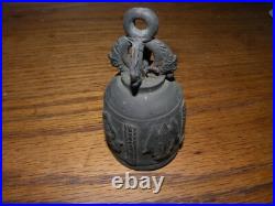 Bell Ganesha Antique Hanging Collectible Outdoor Church Temple Feng Shui Old