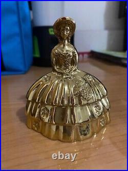 Bell Solid Brass, It Is A Princess In The 18th Century Wearing A Princess Gown