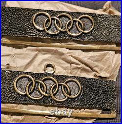 Bell String Fittings Brass Olympic Rings Logo Buckles (2) Sets-(4) Total Denmark