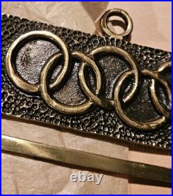 Bell String Fittings Brass Olympic Rings Logo Buckles (2) Sets-(4) Total Denmark