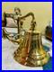 Bell Wall Hanging Ship Bell 10 Brass Anchor Boat Decor