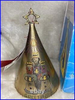 Bells of Sarna Christmas Tree 1974 Brass India With Box 1st Limited Edition