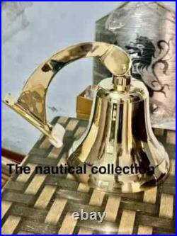 Big Brass Door Bell Wall Hanging Mount bell Nautical Brass Ship Loud Sound Decor