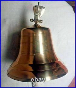 Big Brass Door Bell Wall Hanging Mount bell Nautical Brass Ship Loud Sound Décor