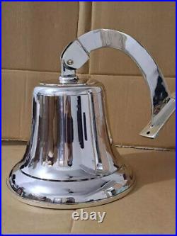 Big Brass Door Bell Wall Hanging Mount bell Nautical Brass Ship Loud Sound Decor