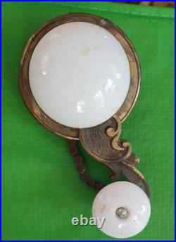 Brass And Porcelain Servants Bell Lever Brass And Porcelain Servants Bell Lever