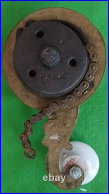 Brass And Porcelain Servants Bell Lever Brass And Porcelain Servants Bell Lever