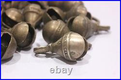 Brass Bell Vintage Bells Antique Sleigh Lot India Cow Handle Small Horse Solid