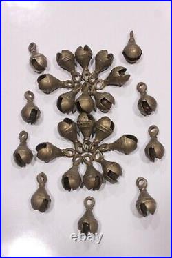 Brass Bell Vintage Bells Antique Sleigh Lot India Cow Handle Small Horse Solid