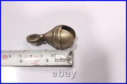 Brass Bell Vintage Bells Antique Sleigh Lot India Cow Handle Small Horse Solid