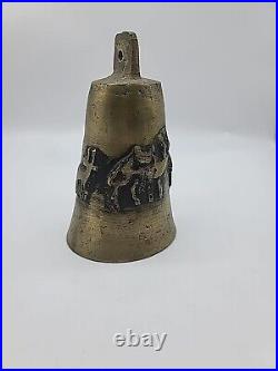 Brass Camel Bell 2lb 6 Oz 7 In Tall 4.5 In Wide