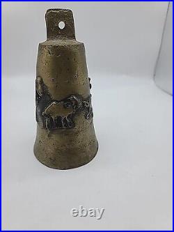 Brass Camel Bell 2lb 6 Oz 7 In Tall 4.5 In Wide