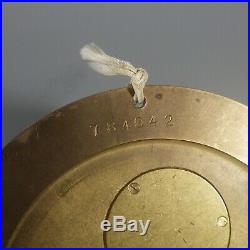 Brass Chelsea Clock Ships Bell Vintage 1970-1974 + Barometer 4.5 Dial
