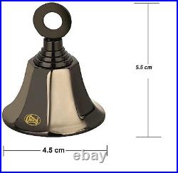 Brass Decorative Bell for Pooja Rooms Pack of 12 Home Decor Antique Marvel