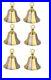 Brass Decorative Russian Bell for Pooja Rooms Pack of 6 Gold Silver Home Décor