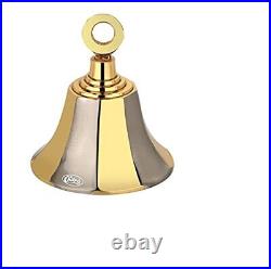 Brass Decorative Russian Bell for Pooja Rooms Pack of 6 Gold Silver Home Décor