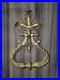Brass Flower Door Knocker Peacock Wing Design Engraving Door Bell Ring Dec GTX