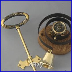 Brass Front Door Bell Pull & Bell